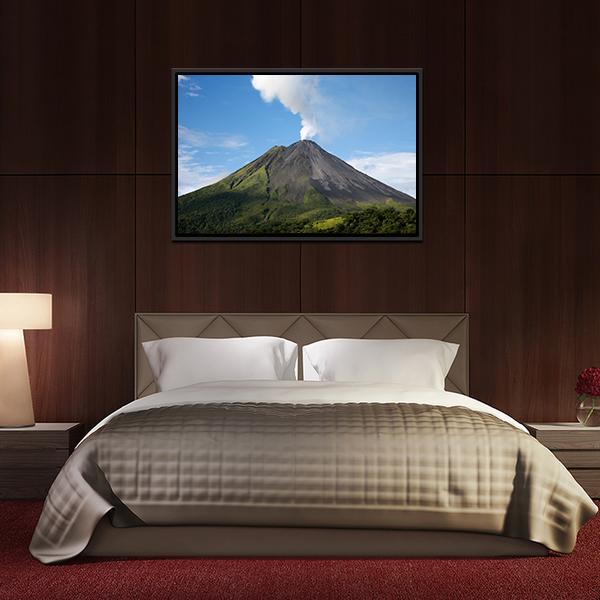 Arenal Volcano Costa Rica Vertical Canvas Wall Art-3 Vertical-Gallery Wrap-12" x 25"-Tiaracle