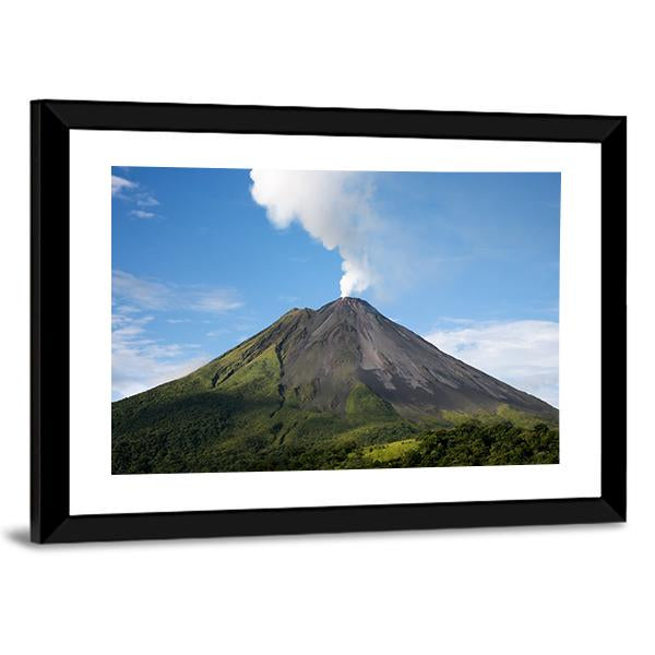Arenal Volcano Costa Rica Vertical Canvas Wall Art-3 Vertical-Gallery Wrap-12" x 25"-Tiaracle