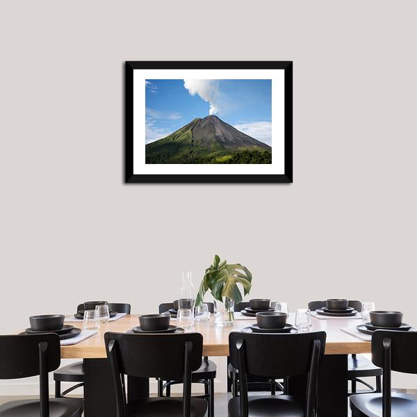 Arenal Volcano Costa Rica Vertical Canvas Wall Art-3 Vertical-Gallery Wrap-12" x 25"-Tiaracle