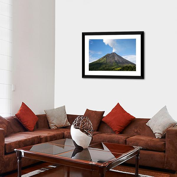 Arenal Volcano Costa Rica Vertical Canvas Wall Art-3 Vertical-Gallery Wrap-12" x 25"-Tiaracle