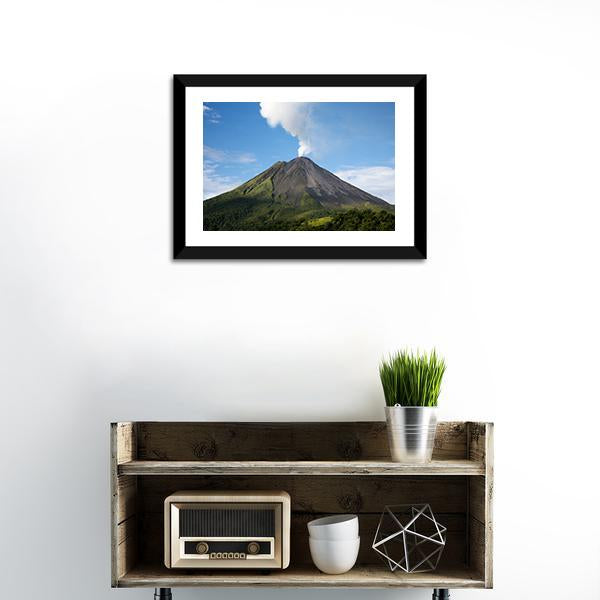 Arenal Volcano Costa Rica Vertical Canvas Wall Art-3 Vertical-Gallery Wrap-12" x 25"-Tiaracle