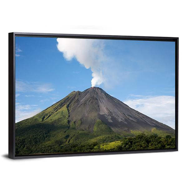 Arenal Volcano Costa Rica Vertical Canvas Wall Art-3 Vertical-Gallery Wrap-12" x 25"-Tiaracle