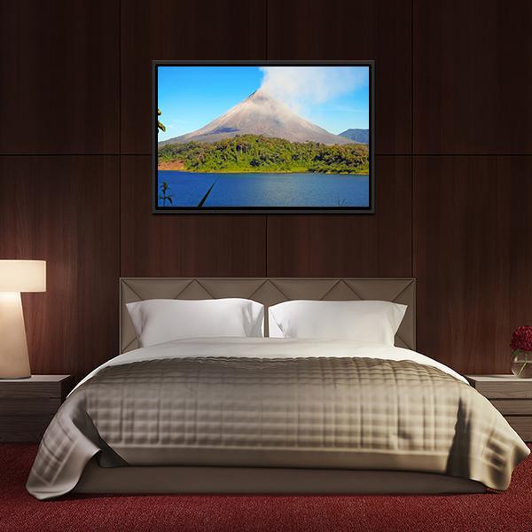 Arenal Volcano In Costa Rica Canvas Wall Art-5 Horizontal-Gallery Wrap-22" x 12"-Tiaracle