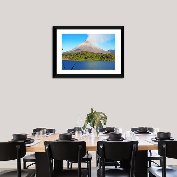 Arenal Volcano In Costa Rica Canvas Wall Art-5 Horizontal-Gallery Wrap-22" x 12"-Tiaracle