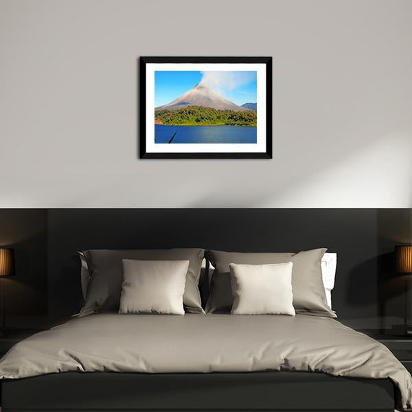 Arenal Volcano In Costa Rica Canvas Wall Art-5 Horizontal-Gallery Wrap-22" x 12"-Tiaracle