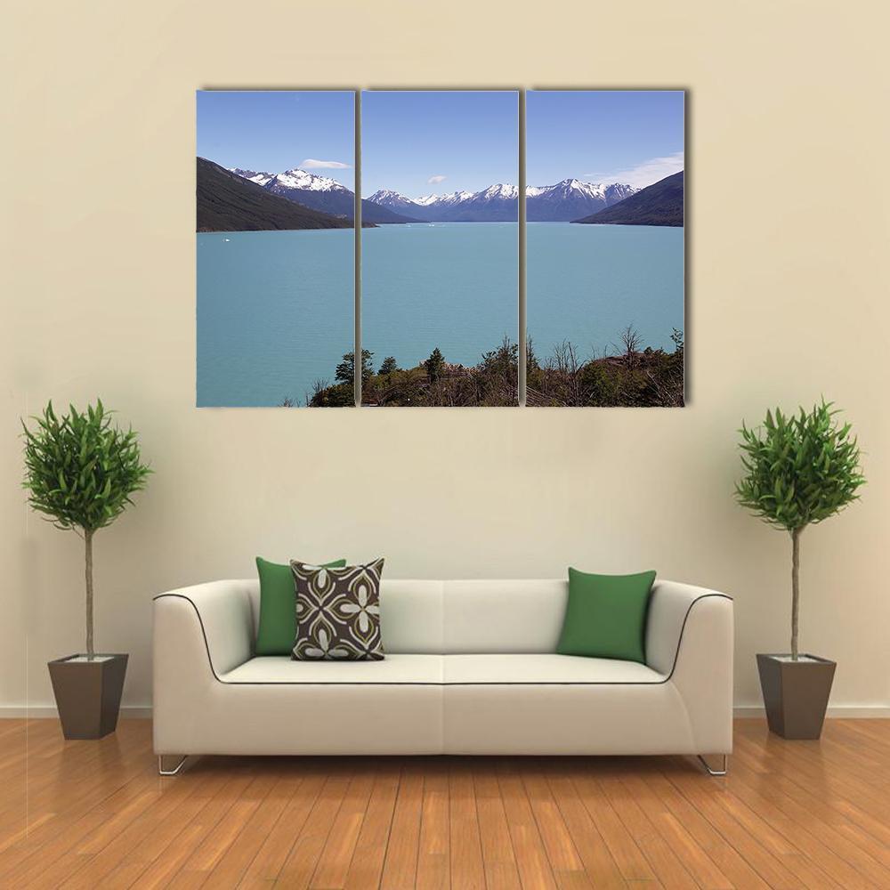 Argentino Lake Canvas Wall Art-3 Horizontal-Gallery Wrap-37" x 24"-Tiaracle