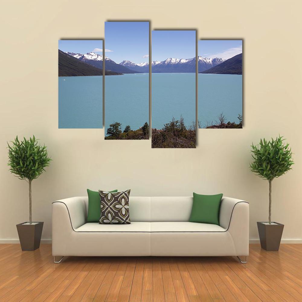 Argentino Lake Canvas Wall Art-4 Pop-Gallery Wrap-50" x 32"-Tiaracle