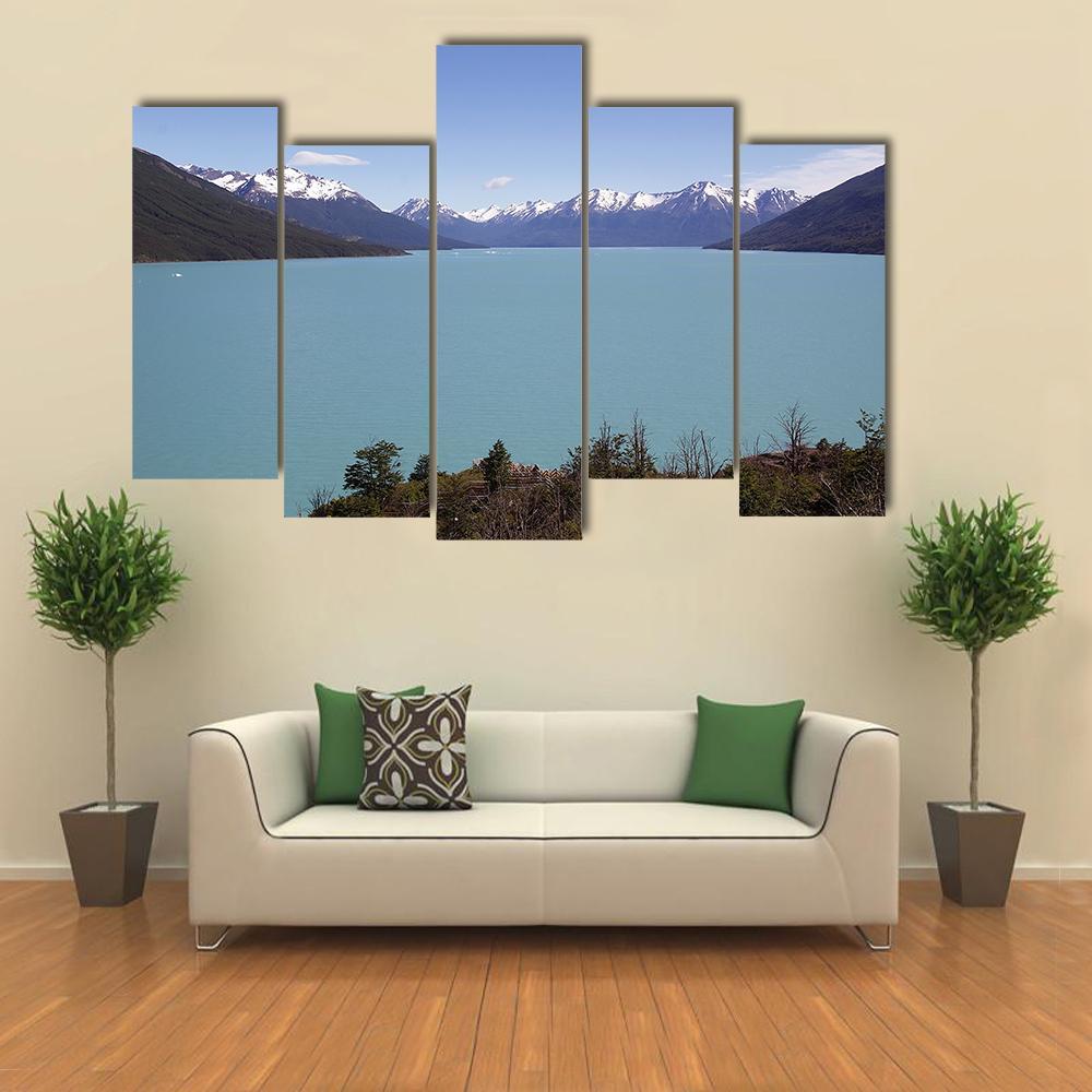 Argentino Lake Canvas Wall Art-5 Pop-Gallery Wrap-47" x 32"-Tiaracle