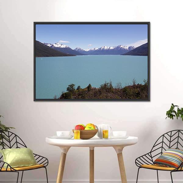 Argentino Lake Canvas Wall Art-3 Horizontal-Gallery Wrap-25" x 16"-Tiaracle