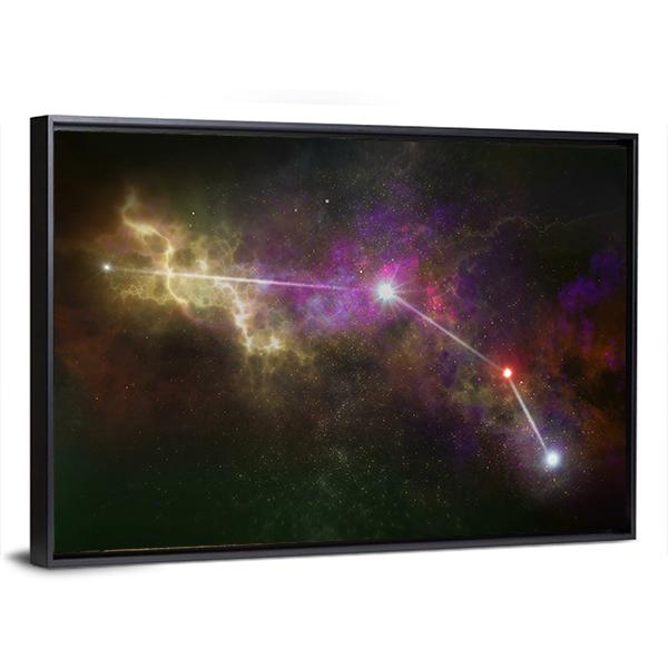 Aries Constellation Canvas Wall Art-3 Horizontal-Gallery Wrap-25" x 16"-Tiaracle