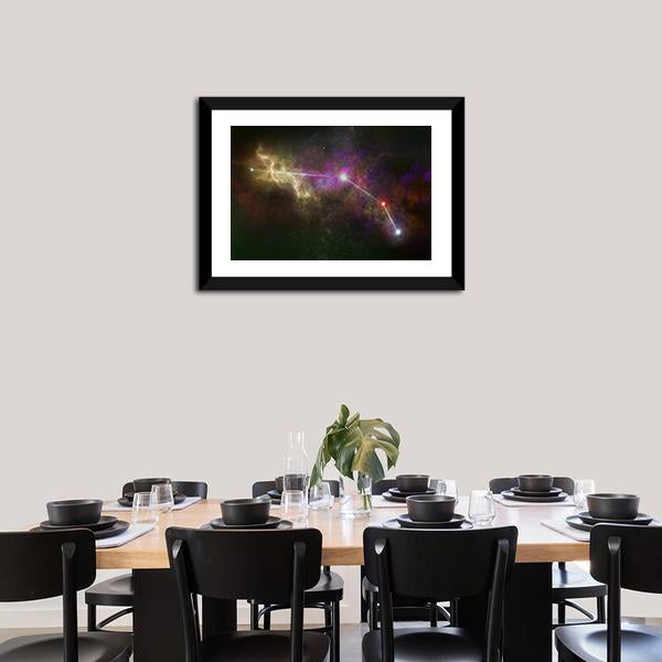 Aries Constellation Canvas Wall Art-3 Horizontal-Gallery Wrap-25" x 16"-Tiaracle