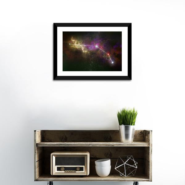 Aries Constellation Canvas Wall Art-1 Piece-Framed Print-20" x 16"-Tiaracle
