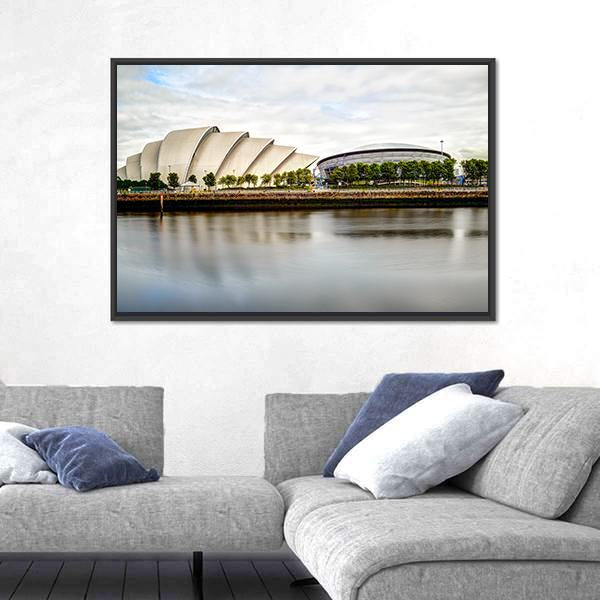 Armadillo Auditorium Glasgow Canvas Wall Art-1 Piece-Floating Frame-24" x 16"-Tiaracle