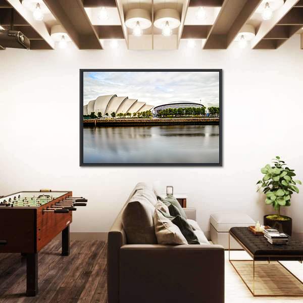 Armadillo Auditorium Glasgow Canvas Wall Art-3 Horizontal-Gallery Wrap-25" x 16"-Tiaracle