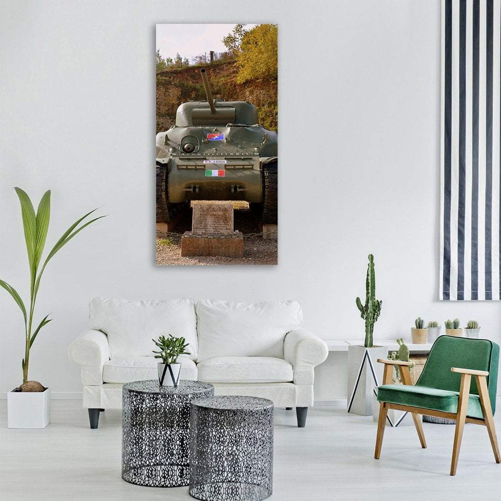 Armaments Weapon Cannon Tank Vertical Canvas Wall Art-1 Vertical-Gallery Wrap-12" x 24"-Tiaracle