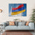 Armenia Flag Canvas Wall Art-4 Horizontal-Gallery Wrap-34" x 24"-Tiaracle