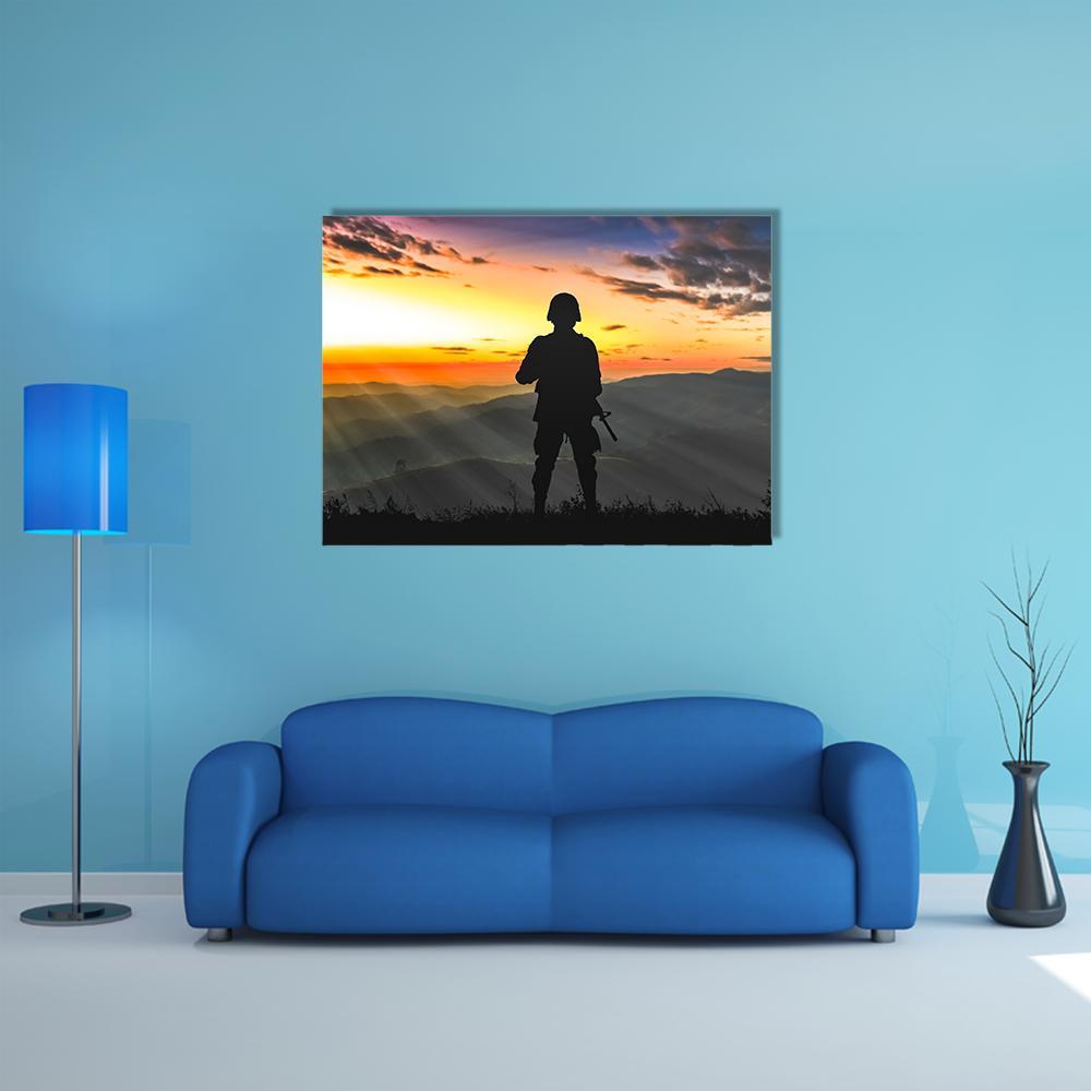 Army Ranger Canvas Wall Art-1 Piece-Gallery Wrap-36" x 24"-Tiaracle