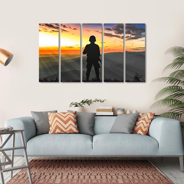 Army Ranger Canvas Wall Art-5 Horizontal-Gallery Wrap-22" x 12"-Tiaracle