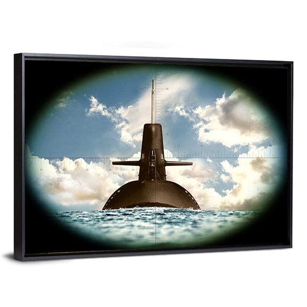 Army Weapon On Land Sea Canvas Wall Art-5 Horizontal-Gallery Wrap-22" x 12"-Tiaracle