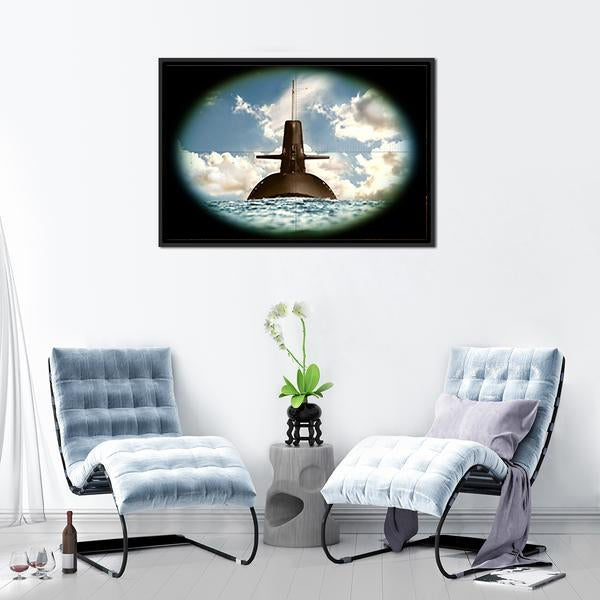 Army Weapon On Land Sea Canvas Wall Art-5 Horizontal-Gallery Wrap-22" x 12"-Tiaracle