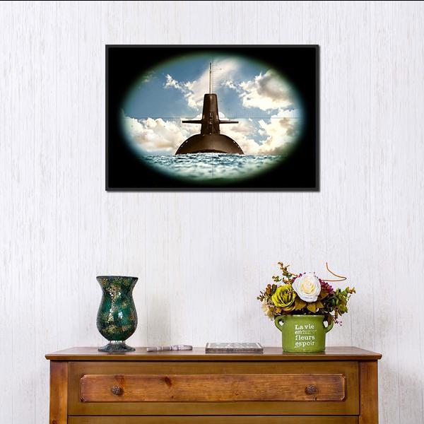 Army Weapon On Land Sea Canvas Wall Art-5 Horizontal-Gallery Wrap-22" x 12"-Tiaracle