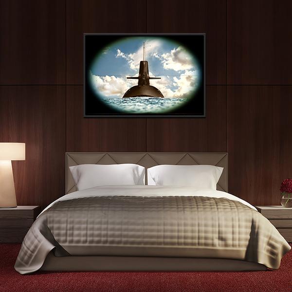 Army Weapon On Land Sea Canvas Wall Art-5 Horizontal-Gallery Wrap-22" x 12"-Tiaracle