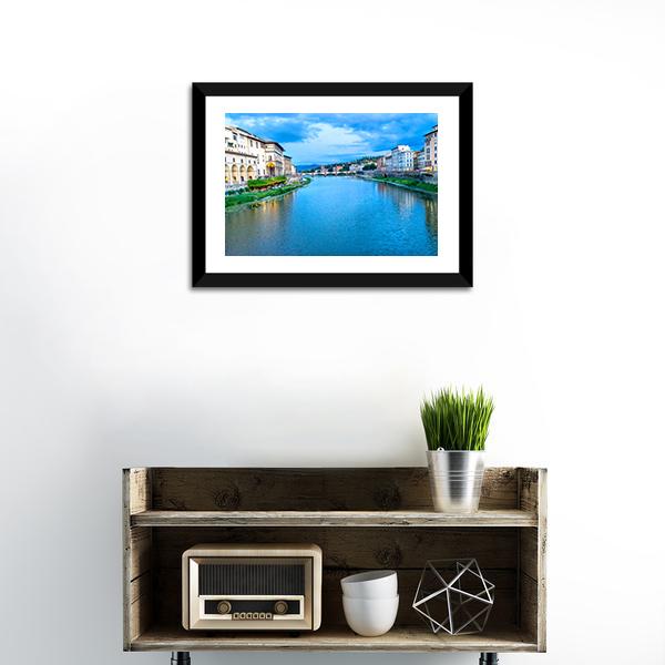 Ponte Alle Grazie Canvas Wall Art-1 Piece-Framed Print-20&quot; x 16&quot;-Tiaracle