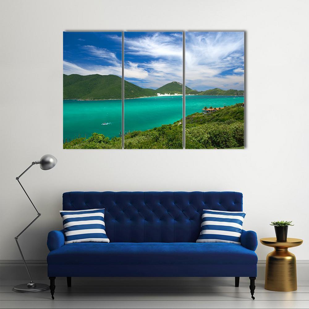 Arraial Do Cabo Canvas Wall Art-4 Pop-Gallery Wrap-50" x 32"-Tiaracle