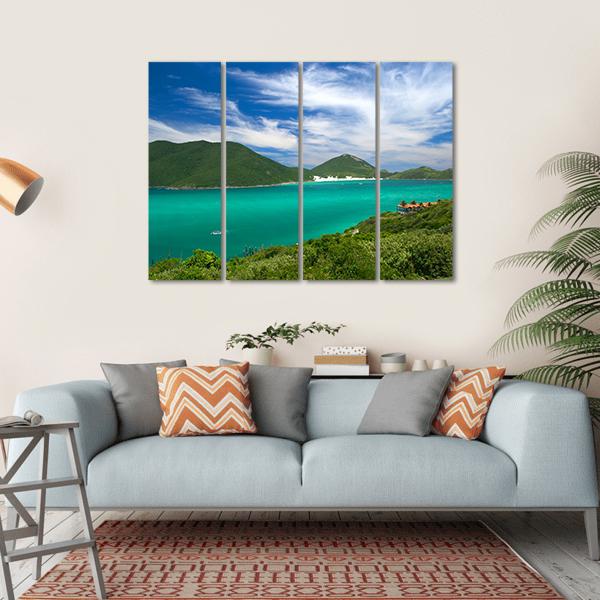 Arraial Do Cabo Canvas Wall Art-4 Horizontal-Gallery Wrap-34" x 24"-Tiaracle