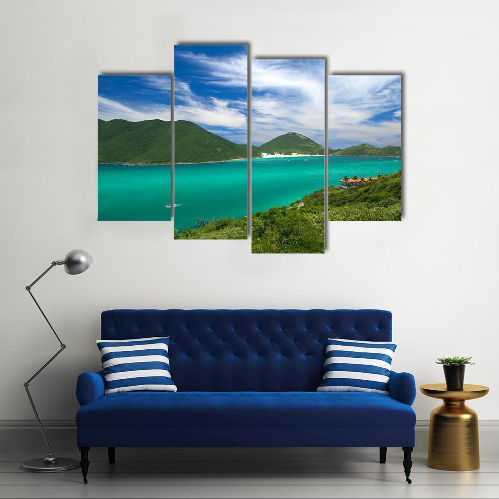 Arraial Do Cabo Canvas Wall Art-4 Pop-Gallery Wrap-50" x 32"-Tiaracle
