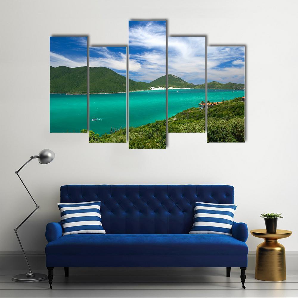 Arraial Do Cabo Canvas Wall Art-5 Pop-Gallery Wrap-47" x 32"-Tiaracle