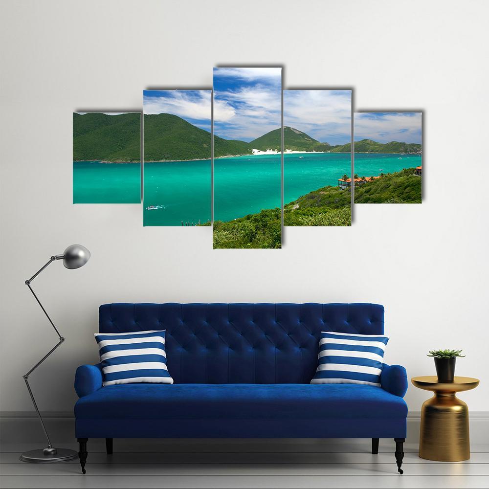 Arraial Do Cabo Canvas Wall Art-5 Star-Gallery Wrap-62" x 32"-Tiaracle