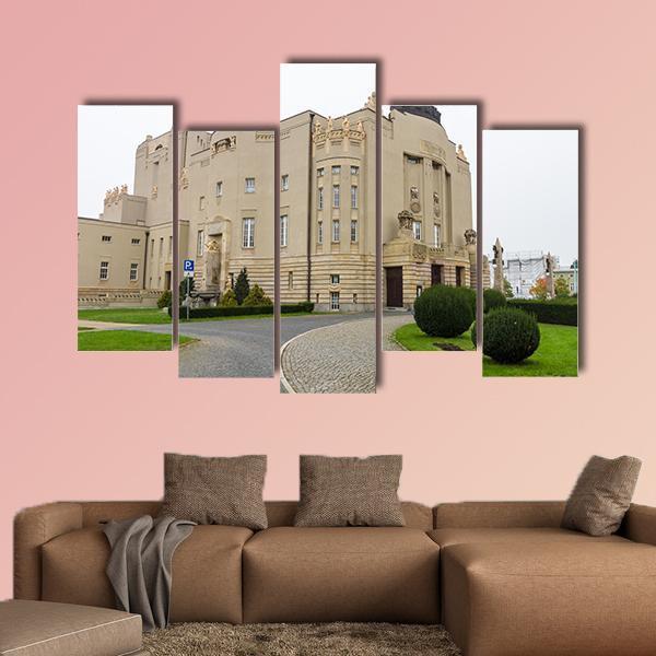 Nouveau Facade Of State Theater Canvas Wall Art-5 Pop-Gallery Wrap-47" x 32"-Tiaracle