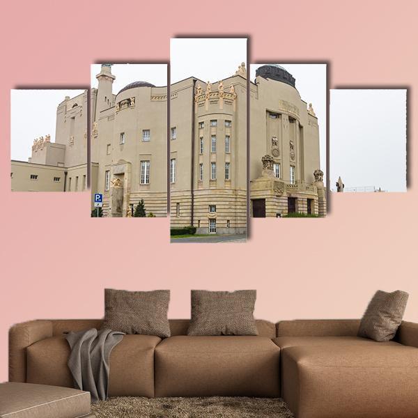 Nouveau Facade Of State Theater Canvas Wall Art-5 Star-Gallery Wrap-62" x 32"-Tiaracle