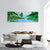 River Flowing Through A Valley Panoramic Canvas Wall Art-1 Piece-36" x 12"-Tiaracle