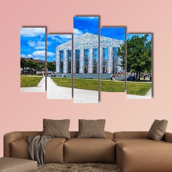 Temple At The Friedrichsplatz Germany Canvas Wall Art-5 Pop-Gallery Wrap-47" x 32"-Tiaracle