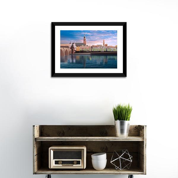 Art Work Panorama Of Heidelberg Canvas Wall Art-3 Horizontal-Gallery Wrap-25" x 16"-Tiaracle
