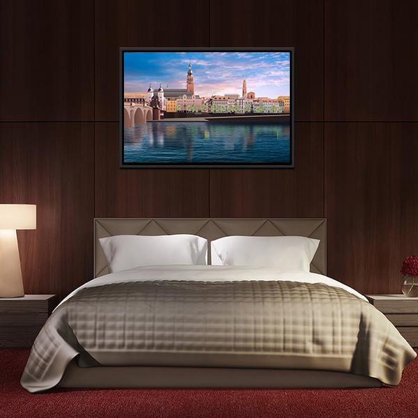 Art Work Panorama Of Heidelberg Canvas Wall Art-3 Horizontal-Gallery Wrap-25" x 16"-Tiaracle