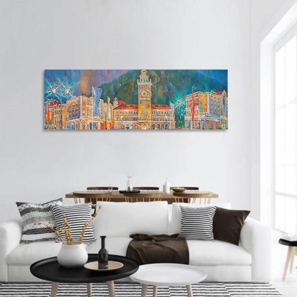 Beautiful Artwork Panoramic Canvas Wall Art-1 Piece-36" x 12"-Tiaracle