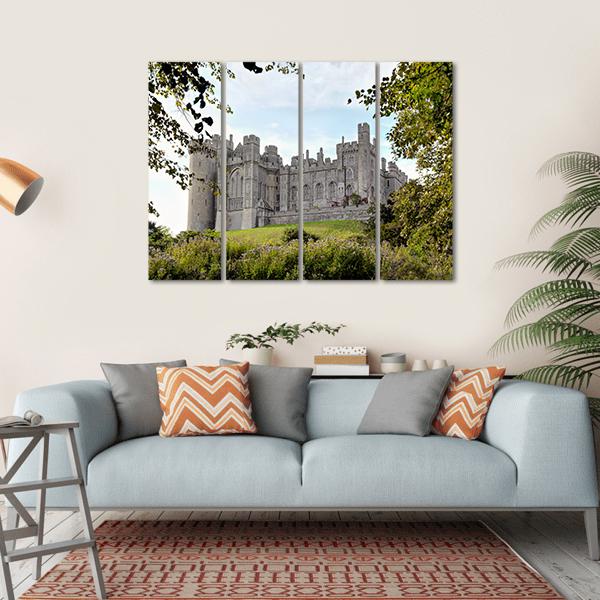Arundel Castle Canvas Wall Art-4 Horizontal-Gallery Wrap-34" x 24"-Tiaracle