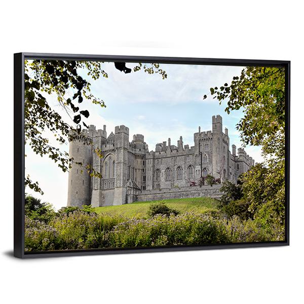 Arundel Castle Canvas Wall Art-5 Horizontal-Gallery Wrap-22" x 12"-Tiaracle