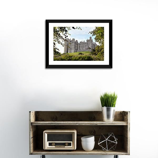 Arundel Castle Canvas Wall Art-1 Piece-Framed Print-20" x 16"-Tiaracle