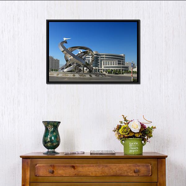 Ashgabat Turkmenistan Panoramic Canvas Wall Art-1 Piece-36" x 12"-Tiaracle