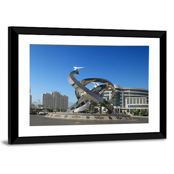 Ashgabat Turkmenistan Panoramic Canvas Wall Art-1 Piece-36" x 12"-Tiaracle