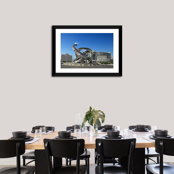 Ashgabat Turkmenistan Panoramic Canvas Wall Art-1 Piece-36" x 12"-Tiaracle