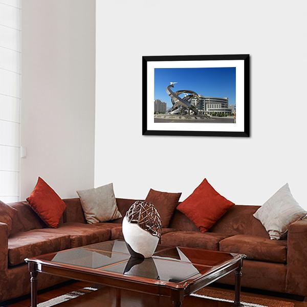 Ashgabat Turkmenistan Panoramic Canvas Wall Art-1 Piece-36" x 12"-Tiaracle