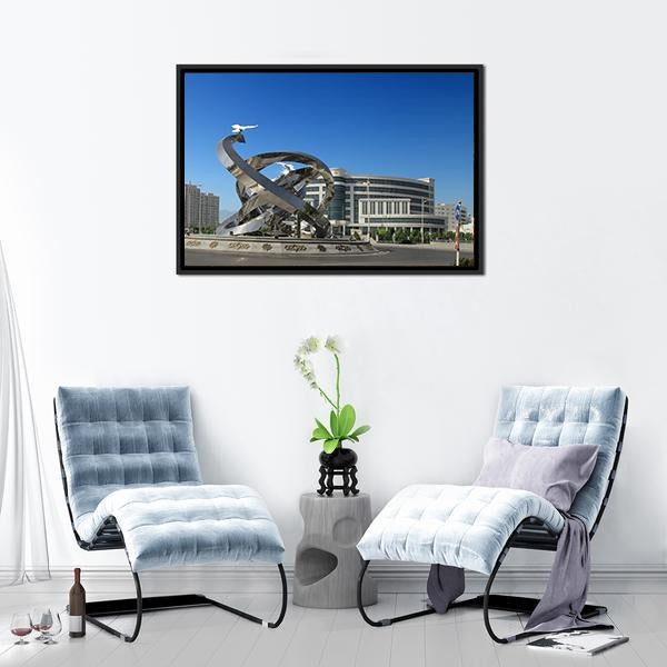 Ashgabat Turkmenistan Panoramic Canvas Wall Art-1 Piece-36" x 12"-Tiaracle