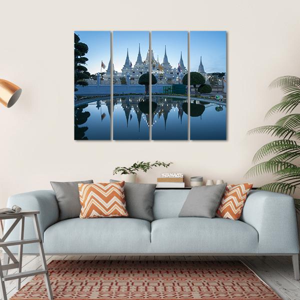 Asokaram Temple Canvas Wall Art-4 Horizontal-Gallery Wrap-34" x 24"-Tiaracle