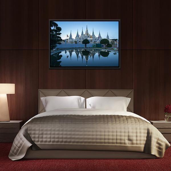 Asokaram Temple Canvas Wall Art-5 Horizontal-Gallery Wrap-22" x 12"-Tiaracle