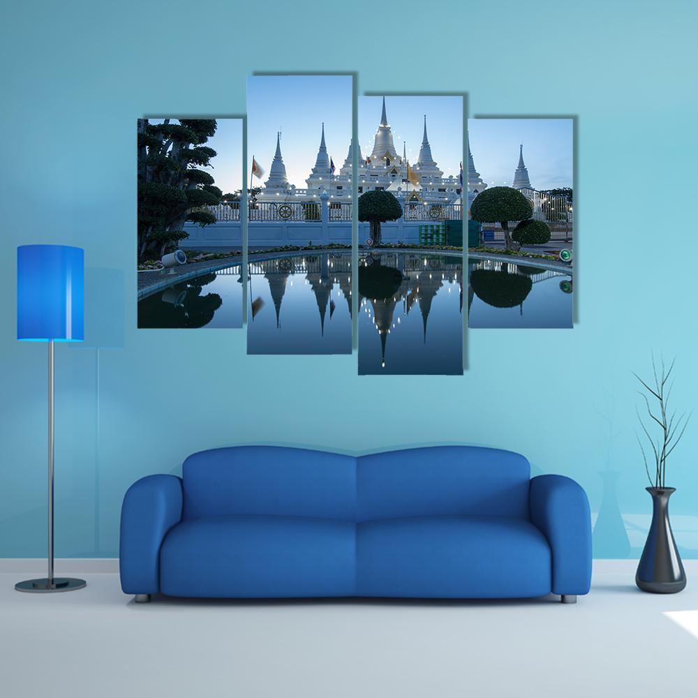 Asokaram Temple Canvas Wall Art-4 Pop-Gallery Wrap-50" x 32"-Tiaracle